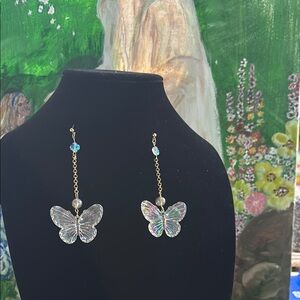 Elegant Butterfly Dangle Earrings